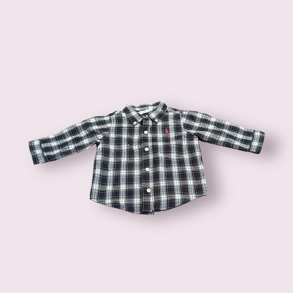 Baby Ralph Lauren Plaid Button-Up Shirt Size 6 Months